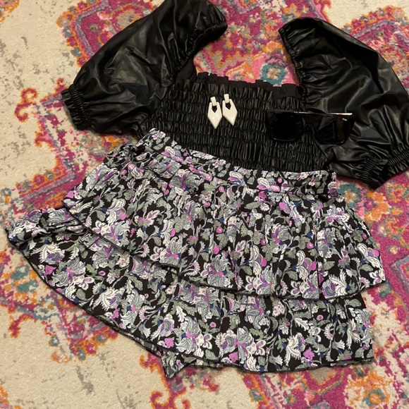 Free People Intimately Free Floral Ruffle Short - Picture 2 of 6